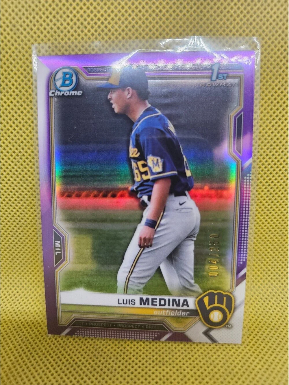 Luis Medina [Purple Refractor] #BCP-202 - 2021 Bowman Chrome Prospects - No./250